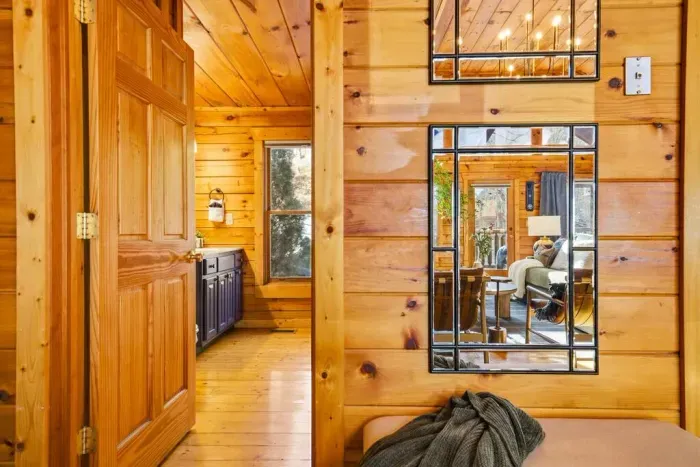 Take a moment to check yourself in the mirror before heading out.