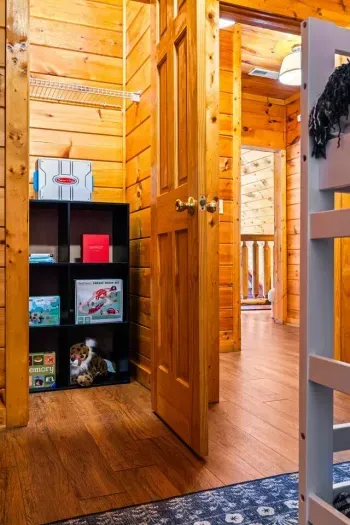 Kid's toy in the closet.