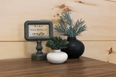 Cozy decorative details with warm wood accents and a welcoming touch
