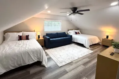 Great for a kid's bedroom! Smart TV and small walk in closet