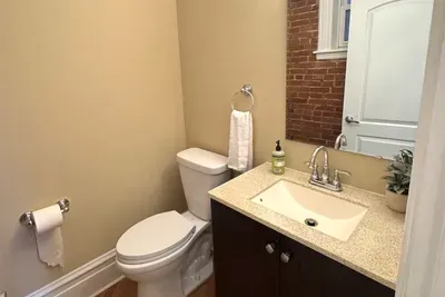 Downstairs bathroom off living room