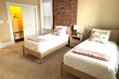 Two twin beds
