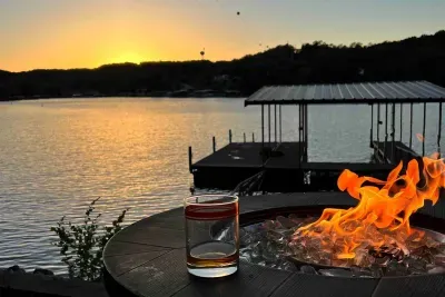 Outdoor Firepit by the water