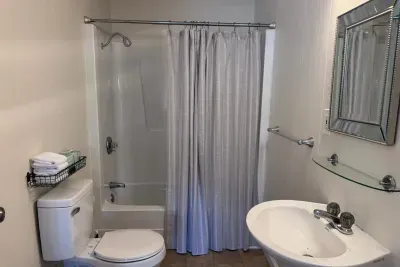 Full bathroom with tub
