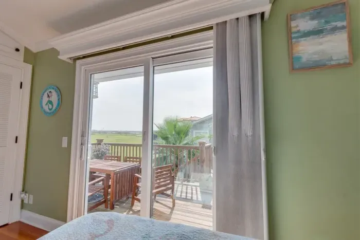 View from Master w/ direct access to the back porch