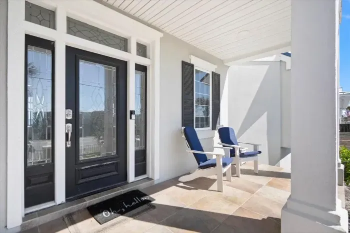 Front Door and Sitting area