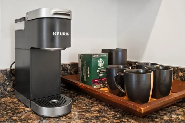 coffee station for downstairs kitchenette