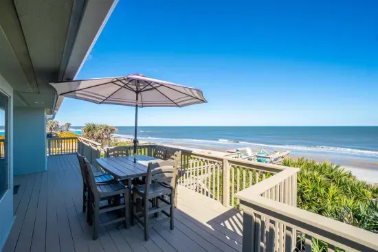 What a view from the large deck.