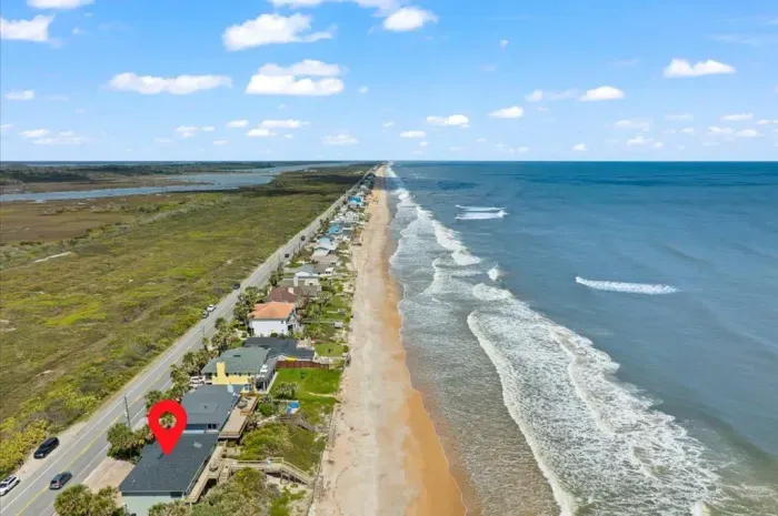 never ending beach strand backed by a beautiful nature preserve