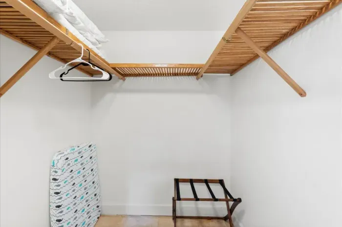 walk-in closet for downstairs master