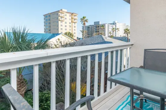 Guest room balcony