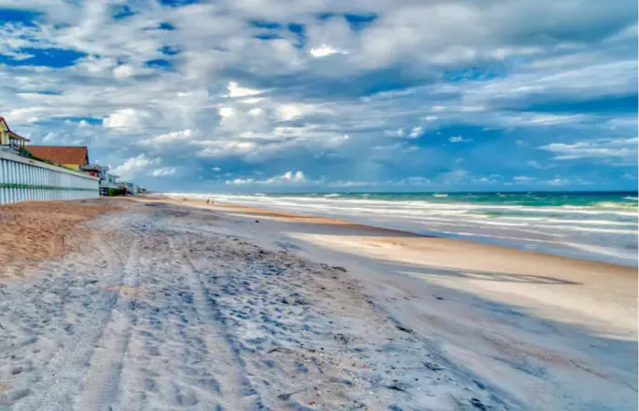 Beautiful Beach one block away