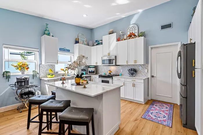How about sitting up at the breakfast bar with seating for 4 and engaging with whoever is cooking up your meals! The open space concept allows for everyone to connect with each other no matter where the focus is.