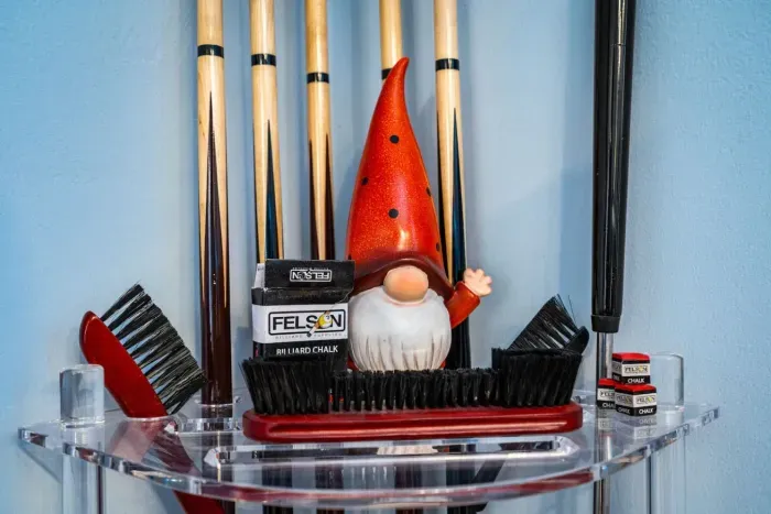 Everything is ready for a fun family tournament.