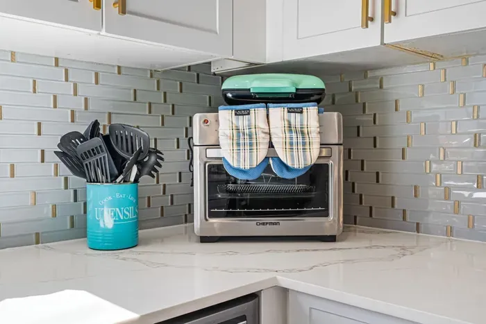 Feel free to help yourself with anything you see in the kitchen.