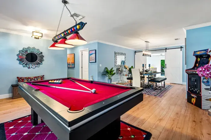 Welcome on into the pool table room, engage in some friendly competition or perhaps host a little family tournament to see who comes out on top over games of pool, endless fun for all ages!