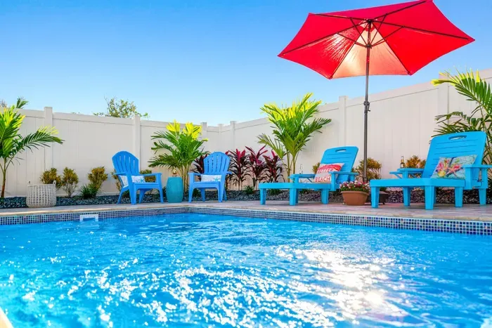 Take a refreshing dip in the heated pool, perfect for year-round swimming