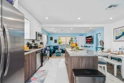 Whip up culinary delights using state-of-the-art appliances in this fully equipped gourmet kitchen