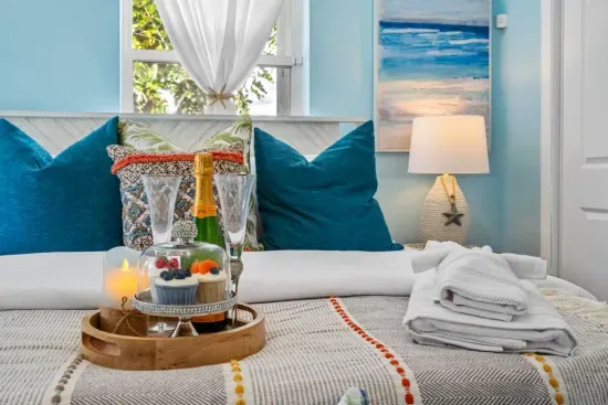 Breakfast in bed? It's vacation, after all!