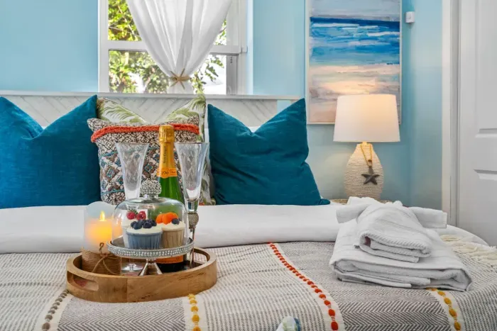 Breakfast in bed? It's vacation, after all!