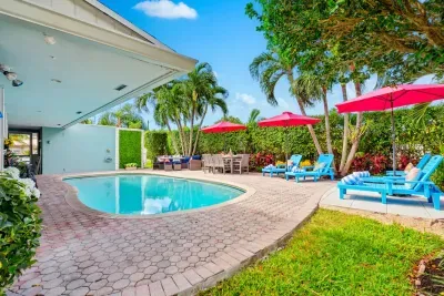 Even though the beach is just a few minutes away, you don't have to leave the property whenever you want to cool off.