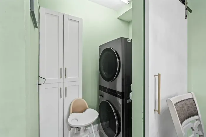 The convenience of having a fully stacked laundry room will make your stay even more comfortable.