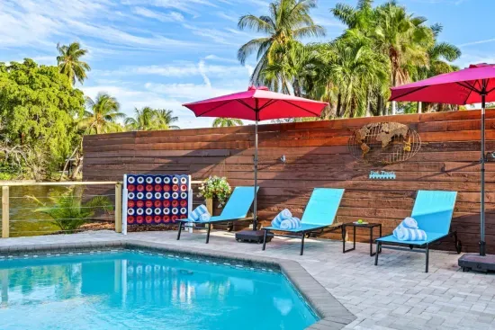 A true Fort Lauderdale vacation highlight—your own spacious backyard oasis built for entertaining, relaxing, and making unforgettable memories.