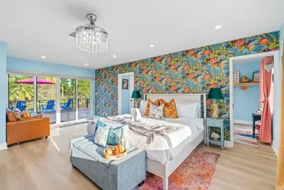Enjoy extra space and storage with a large walk-in closet, perfect for more extended stays, family travel, and unpacking comfortably.