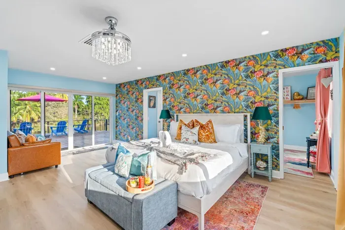 Enjoy extra space and storage with a large walk-in closet, perfect for more extended stays, family travel, and unpacking comfortably.