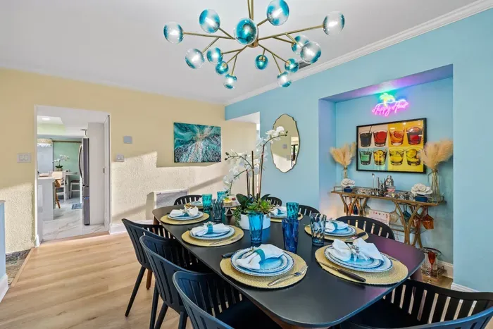 Gather around a group-friendly dining space made for shared meals, celebration dinners, and the kind of conversations that last all night.