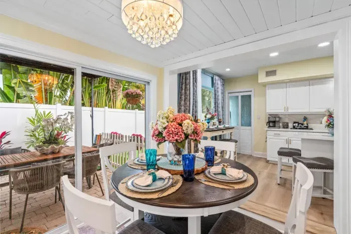 Dining area made for shared meals—gather the group for breakfast, dinner, and celebration toasts.