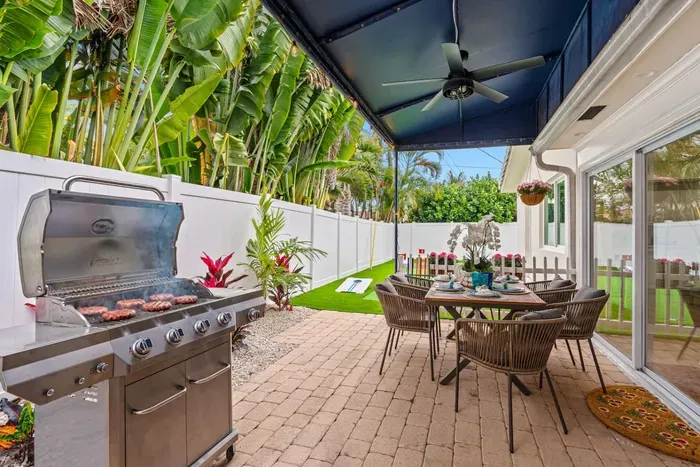 Who will be in charge of the BBQ grill throughout your stay?