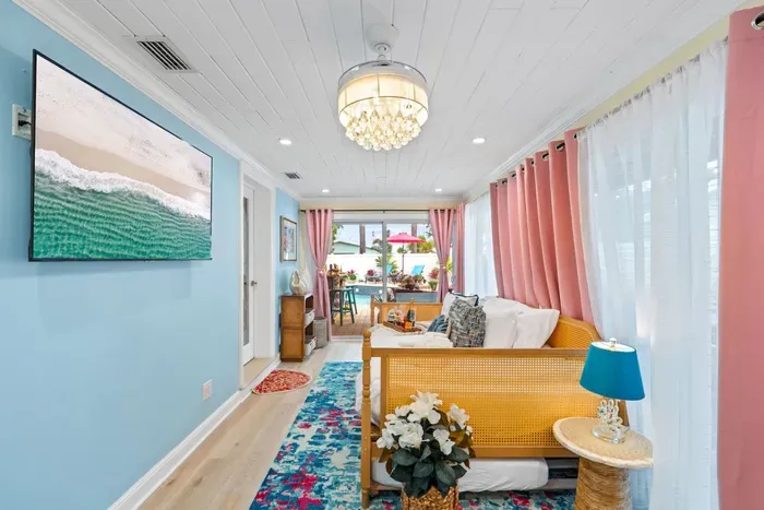 Relax and recharge, four comfortable sleeping spaces in a single-story home with no stairs.