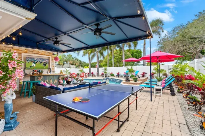 How about some ping pong tournaments in the backyard, a fast, fun competition for families and groups of all ages?