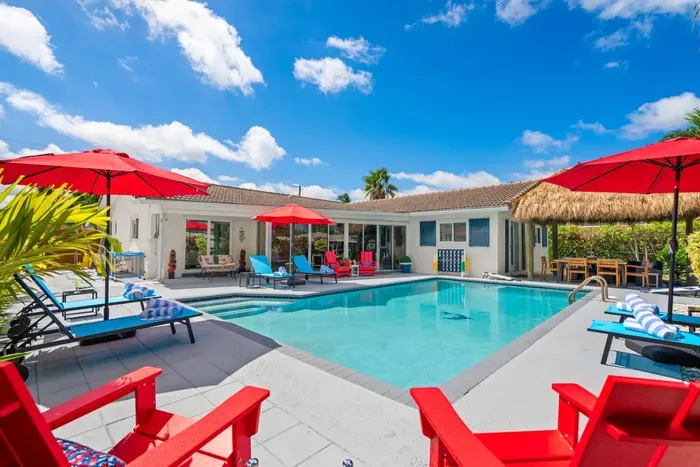 Soak up the South Florida sunshine on loungers around the pool, then cool off with a refreshing dip or nap in the shade of the tiki hut.