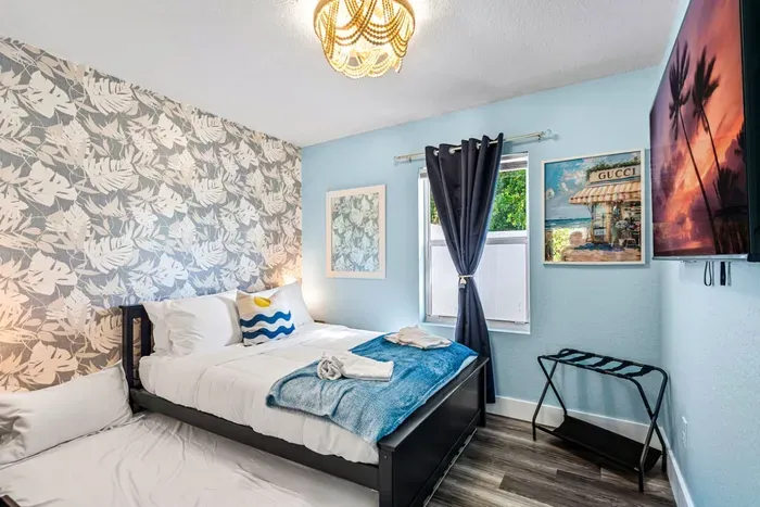 All bedrooms are designed for rest after a day at the beach or exploring the area.