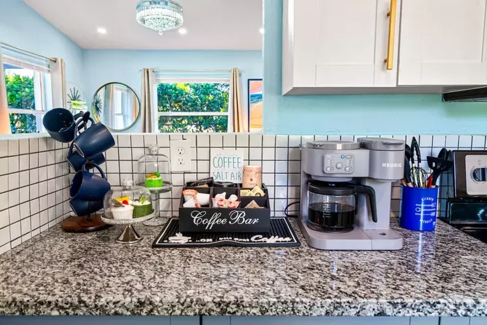 How do you like your coffee? The coffee bar will be everyone's favorite place in the morning.