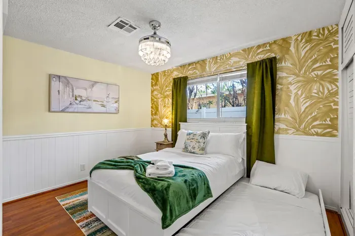 Two of the bedrooms come with a comfy twin trundle bed, making them suitable for three guests.