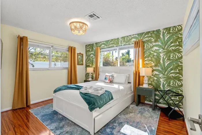 Enjoy hotel-like comfort in every bedroom with plush mattresses, reading lamps, and thoughtful amenities.