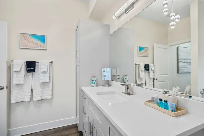 Soft towels and complimentary products are also ready for your use as you finish your refreshing wash in the bath or shower.