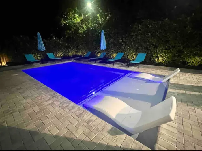 At night time the pool comes to life with the LED lighting, creating a beautiful night swimming ambiance for good times and fun times!