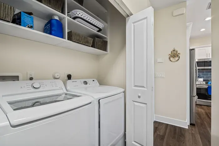 Take home a suitcase full of clean clothes.