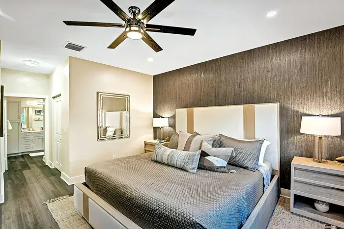 The primary bedroom is a luxurious place to be, fit with your own ensuite bathroom - everything you need right at your fingertips.