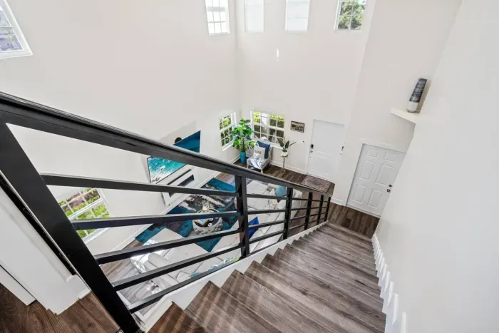 High windows allow for lots of natural light to come bursting through, allowing this large space to never be dull and dark during the day.