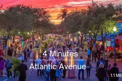 Downtown Delray Beach Atlantic Avenue just minutes from the house