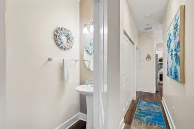 Lastly for the bathrooms, a small little powder room area.