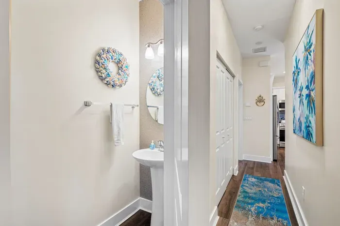 Lastly for the bathrooms, a small little powder room area.