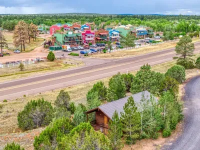 Just across the highway from the popular shops and restaurants of Bison Ranch. 