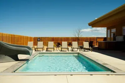 The whole family will enjoy lounging and swimming.