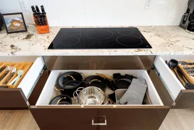 Pots and pans are all provided. 